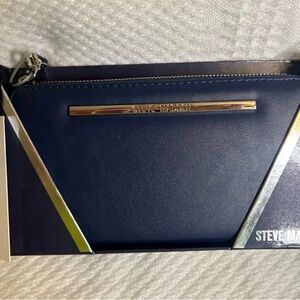 Steve Madden Blue and Silver Wallet